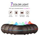 Maxbell 500ml Humidifier LED Changing Air Purifier Aroma Diffuser  Dark brown
