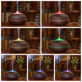 Maxbell 500ml Humidifier LED Changing Air Purifier Aroma Diffuser  Dark brown