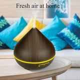 Maxbell 500ml 24V Humidifier LED Changing Air Purifier Aroma Diffuser  Dark brown