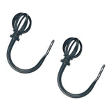 Max Maxb 2pcs Decorative Hollow Ball Metal Curtain Drapery Holdbacks Wall Hooks