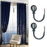 Max Maxb 2pcs Decorative Hollow Ball Metal Curtain Drapery Holdbacks Wall Hooks