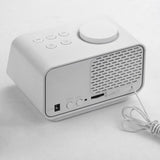 Maxbell Multifunctional Digital Alarm Clock  USB Hotel Radio Clock EU White