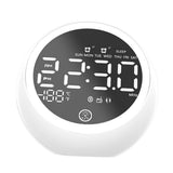Maxbell Multifunctional Digital Alarm Clock Radio Clock Bluetooth Speaker-UK White