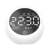 Maxbell Multifunctional Digital Alarm Clock Radio Clock Bluetooth Speaker-UK White