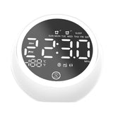 Maxbell Multifunctional Digital Alarm Clock Radio Clock Bluetooth Speaker-UK White