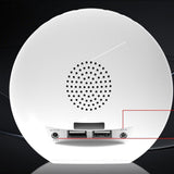 Maxbell Multifunctional Digital Alarm Clock Radio Clock Bluetooth Speaker-UK White