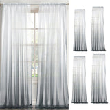 Max Window Valance Drape Gradient Color Sheer Voile Curtain Panel 100x160cm
