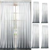 Max Window Valance Drape Gradient Color Sheer Voile Curtain Panel 100x160cm