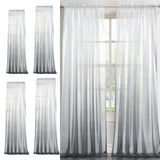 Max Window Valance Drape Gradient Color Sheer Voile Curtain Panel 100x160cm