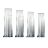 Max Window Valance Drape Gradient Color Sheer Voile Curtain Panel 100x160cm