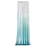 Max Maxb Window Valance Drape Blue Gradient Color Sheer Voile Curtain Panel 140x175cm