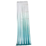 Max Maxb Window Valance Drape Blue Gradient Color Sheer Voile Curtain Panel 140x175cm