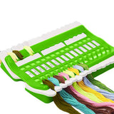 Max 30 Holes Floss Organizer Embroidery Tool Sewing Needle Pins Holder Green