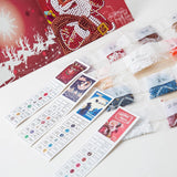 5D Christmas Diamond Drawing Greeting Card Drilling For Snowman Elk Doll