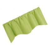 Max Short Curtain Panel Solid Color Valance for Kitchen Windows Apple Green