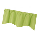Max Short Curtain Panel Solid Color Valance for Kitchen Windows Apple Green