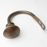 Max Maxb 2 Set Sturdy Metal Half-ball Curtain Hook Drapery Tieback U Wall Hook Bronze
