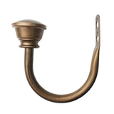 Max Maxb 2 Set Sturdy Metal Half-ball Curtain Hook Drapery Tieback U Wall Hook Bronze