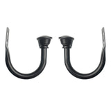 Max Maxb 2x Iron Durable Curtain Hook Drapery Tieback U-shaped Wall Hooks Black