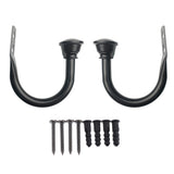 Max Maxb 2x Iron Durable Curtain Hook Drapery Tieback U-shaped Wall Hooks Black