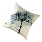 Max Flowers Cotton Linen Soft Square Throw Pillow Case Cushion Covers  F