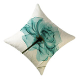 Max Flowers Cotton Linen Soft Square Throw Pillow Case Cushion Covers  H