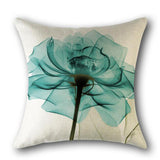 Max Flowers Cotton Linen Soft Square Throw Pillow Case Cushion Covers  H