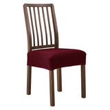 Max Stretch Washable Removable Chair Seat Covers Slipcover Protector Red