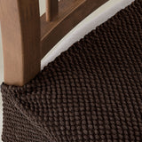 Max Stretch Washable Removable Chair Seat Covers Slipcover Protector Dark Brown