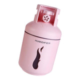 Max Gas Tank Shape USB House Humidifier & Colorful Night Light Pink