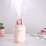 Max Gas Tank Shape USB House Humidifier & Colorful Night Light Pink