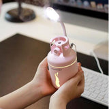 Max Gas Tank Shape USB House Humidifier & Colorful Night Light Pink