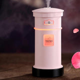 Max Retro Postbox Humidifier Mute Bedroom Humidifier USB Spray Humidifiers Pink