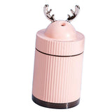Max USB Air Mist Humidifier Essential Oil Diffuser Aroma Diffuser 260ml Pink
