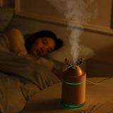Max USB Air Mist Humidifier Essential Oil Diffuser Aroma Diffuser 260ml Pink