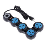 Maxbell Charging Power Strip,Changeable 3 Pins Strip Socket US 4 Outlets