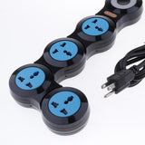 Maxbell Charging Power Strip,Changeable 3 Pins Strip Socket US 4 Outlets