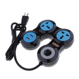 Maxbell Charging Power Strip,Changeable 3 Pins Strip Socket US 3 Outlets with USB