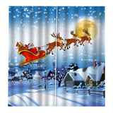 Max Christmas Living Room Bedroom Window Drapes 2 Panel Set 79x55 C