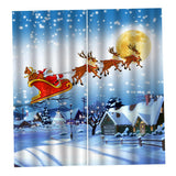 Max Christmas Living Room Bedroom Window Drapes 2 Panel Set 79x55 C