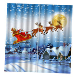 Max Christmas Living Room Bedroom Window Drapes 2 Panel Set 79x55 C