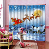 Max Christmas Living Room Bedroom Window Drapes 2 Panel Set 79x55 C