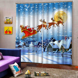 Max Christmas Living Room Bedroom Window Drapes 2 Panel Set 79x55 C
