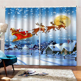 Max Christmas Living Room Bedroom Window Drapes 2 Panel Set 79x55 C