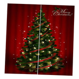 Max Christmas Living Room Bedroom Window Drapes 2 Panel Set 79x55" A