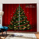 Max Christmas Living Room Bedroom Window Drapes 2 Panel Set 79x55" A