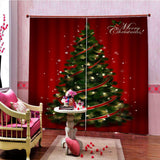 Max Christmas Living Room Bedroom Window Drapes 2 Panel Set 79x55" A