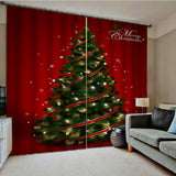 Max Christmas Living Room Bedroom Window Drapes 2 Panel Set 79x55" A