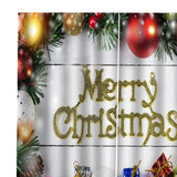 Max Cute Christmas Ball Waterproof Living Room Bedroom Window Drapes 2 Panel Set