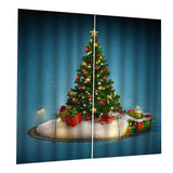 Max Christmas Pattern Living Room Bedroom Window Drapes For Home Kids Room Decor